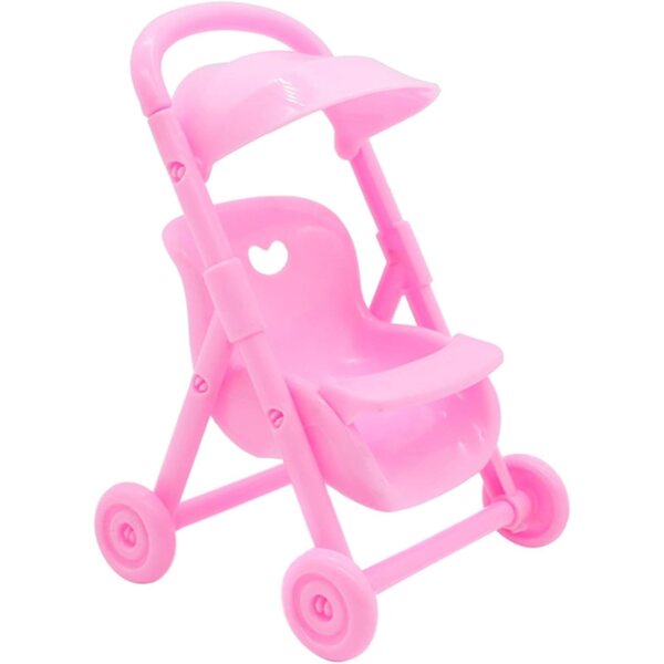 Generischer Zweisitzer-Puppenwagen mit Stuhlset – kreatives Kinderspiel