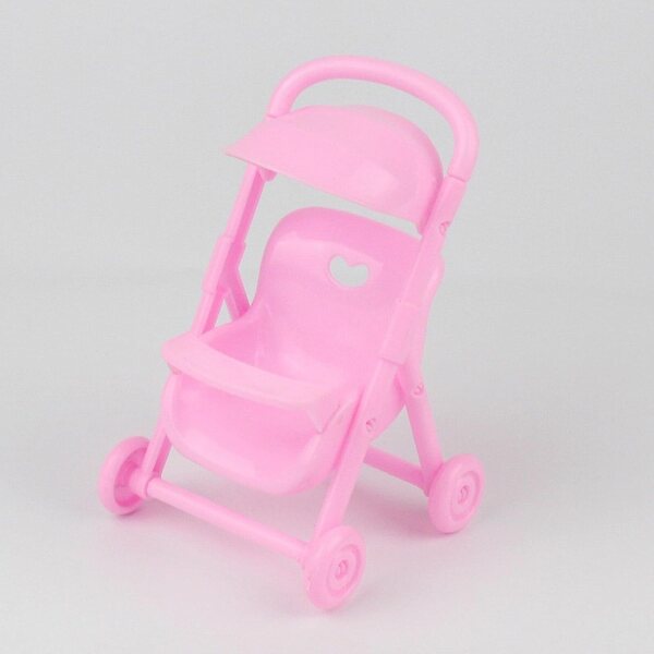 Generischer Zweisitzer-Puppenwagen mit Stuhlset – kreatives Kinderspiel