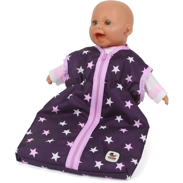 Schlafsack für Puppen bis 55 cm – Bayer Chic 2000 Lilac Star Color