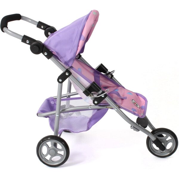 Bayer Chic 2000 Lola Puppenwagen mit verstellbarem Griff und klappbarem Verdeck