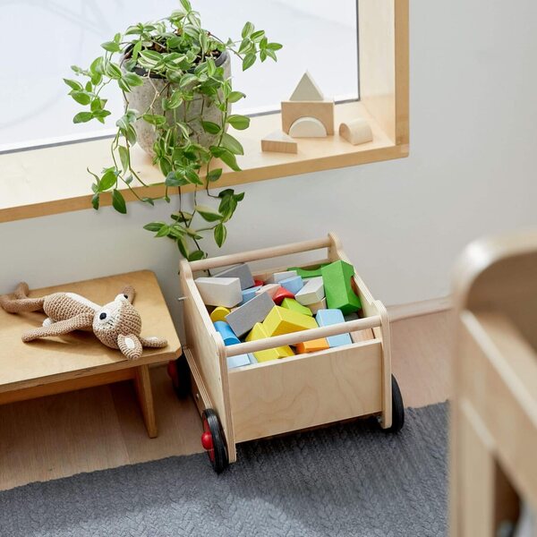 HABA Dragon Kinderwagen mit Lauflernhilfe für Kinder ab 10 Monaten, sicher und geräumig