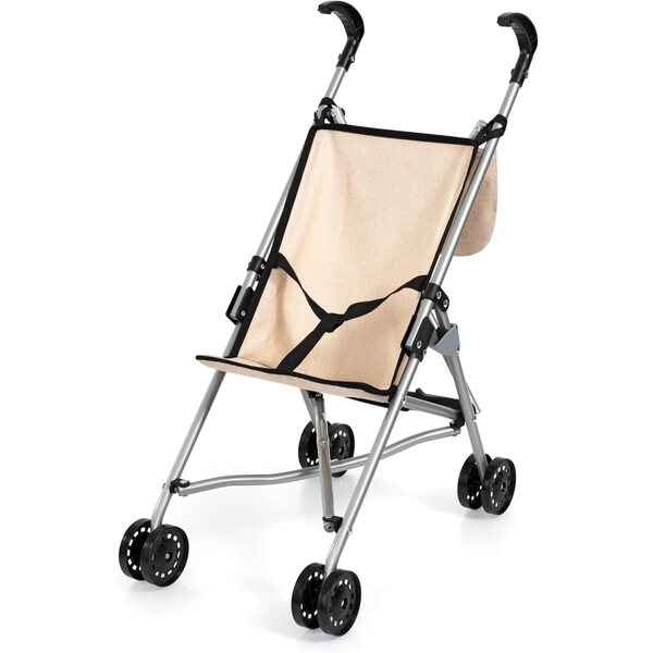 Bayer Design Klappbarer Puppenwagen mit Tasche und Gürtel, bis 46 cm