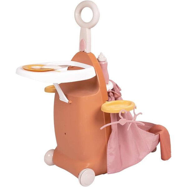 Smoby Baby Nurse – 3-in-1-Wagen für Puppen bis 42 cm mit 6 Zubehörteilen im Lieferumfang enthalten