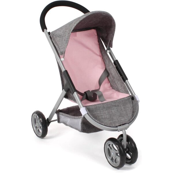 Bayer Chic 2000 Speedy Melange grau-rosa Puppenwagen bis 46 cm