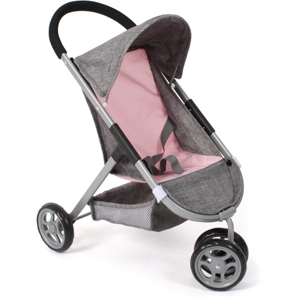 Bayer Chic 2000 Speedy Melange grau-rosa Puppenwagen bis 46 cm
