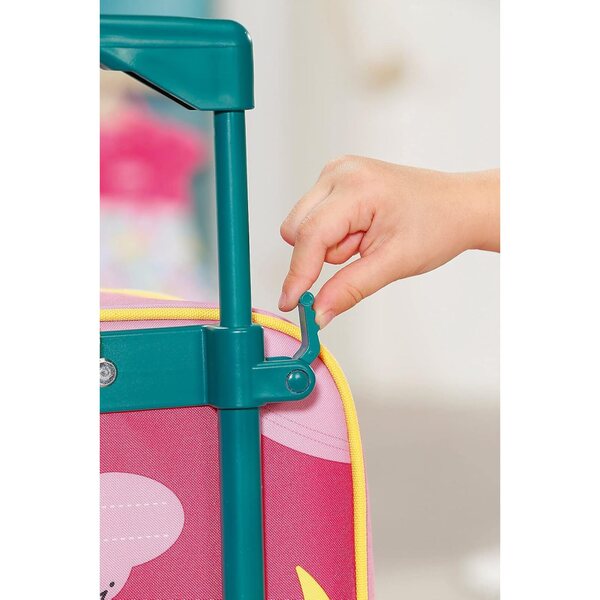 Baby Born Trolley mit Puppensitz, rosa Reisekoffer für Kinder ab 3 Jahren