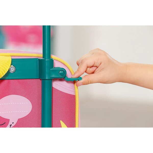 Baby Born Trolley mit Puppensitz, rosa Reisekoffer für Kinder ab 3 Jahren