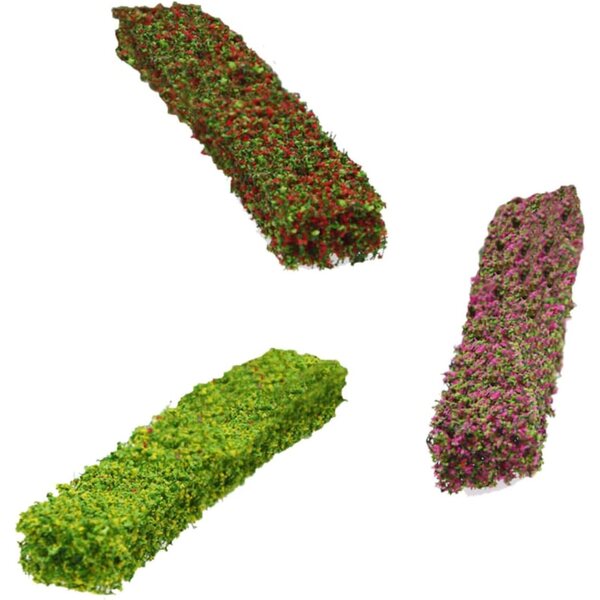 GARVALON 3 Mini Cespugli in PE per Micro Paesaggi e Tavolo di Sabbia Decorativo