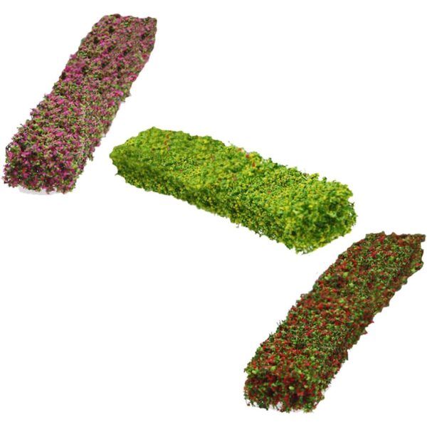 GARVALON 3 Mini Cespugli in PE per Micro Paesaggi e Tavolo di Sabbia Decorativo