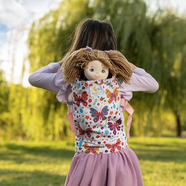Marsupio porta bambole HappyVk a farfalla per bambini regolabile e confortevole