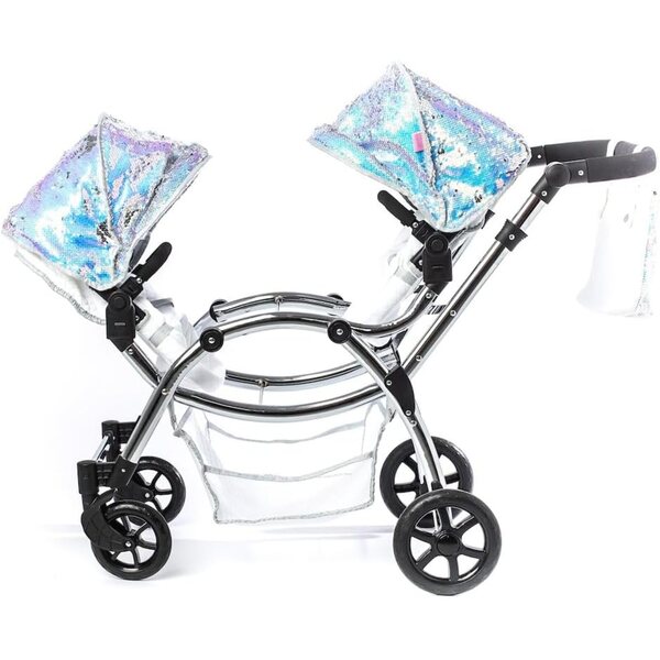 Roma Polly Amy Childs – 2-in-1-Doppelkinderwagen mit Kinderwagen- und Puppentransport