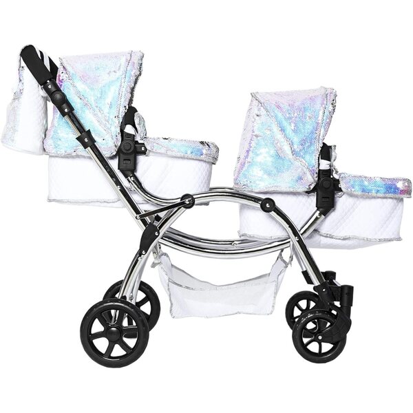 Roma Polly Amy Childs – 2-in-1-Doppelkinderwagen mit Kinderwagen- und Puppentransport