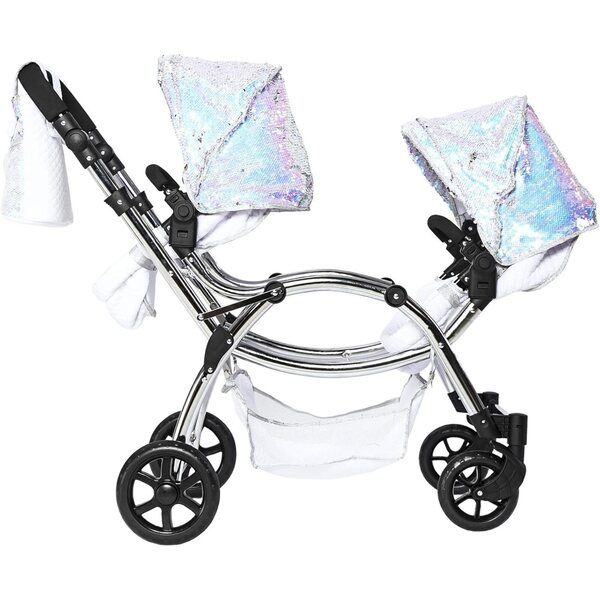Roma Polly Amy Childs – 2-in-1-Doppelkinderwagen mit Kinderwagen- und Puppentransport