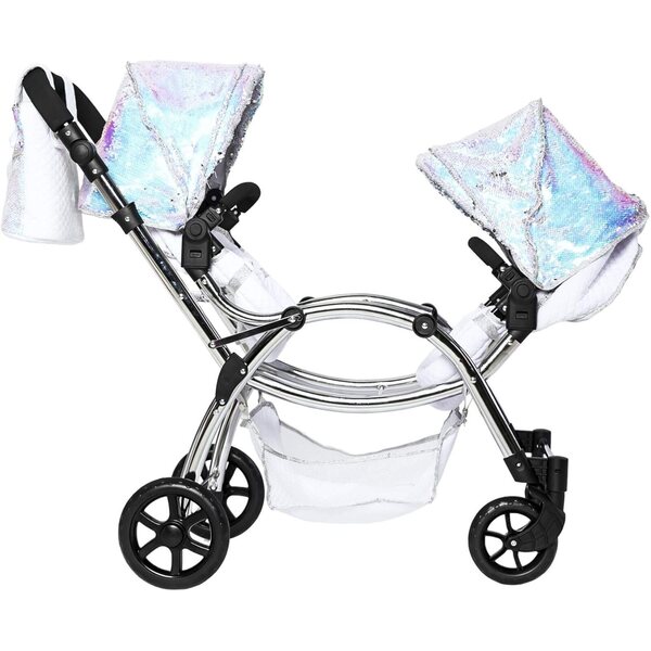 Roma Polly Amy Childs – 2-in-1-Doppelkinderwagen mit Kinderwagen- und Puppentransport