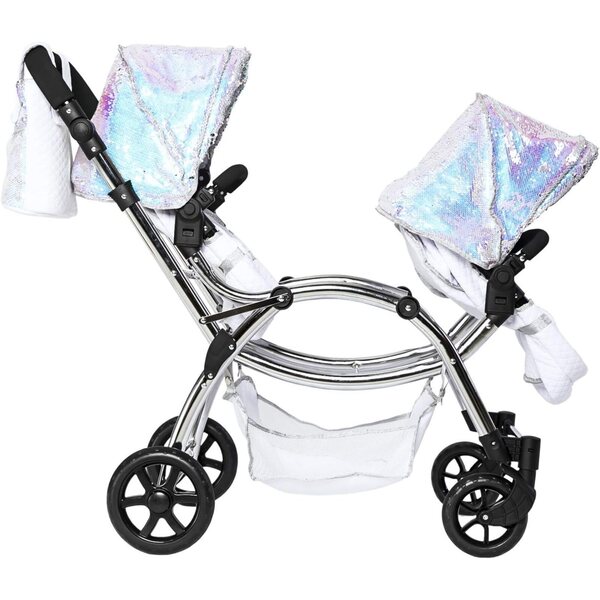 Roma Polly Amy Childs – 2-in-1-Doppelkinderwagen mit Kinderwagen- und Puppentransport