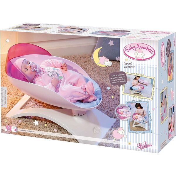 Baby Annabell Dondolo Sweet Dreams per Bambola - Accessorio senza pile, materasso incluso