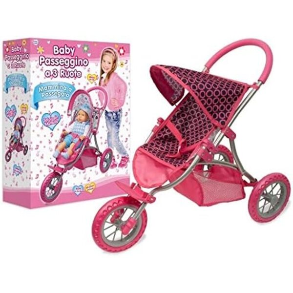 Passeggino Baby 3 Ruote Teorema - Leggero, Maneggevole e Pratico per Bambini
