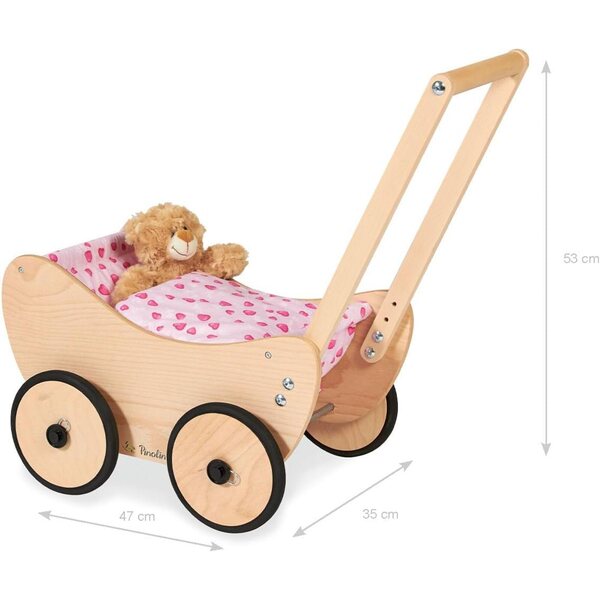 Trixi Puppenwagen von Pinolino aus hochwertigem, verstellbarem und sicherem Material