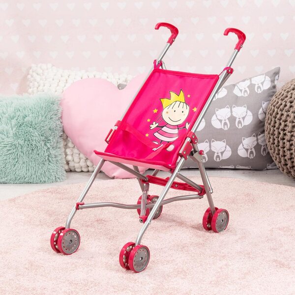 Bayer Design Princess rosa Puppenwagen, faltbar und stabil bis 46 cm