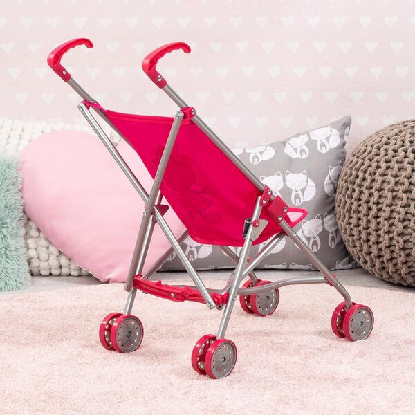 Bayer Design Princess rosa Puppenwagen, faltbar und stabil bis 46 cm