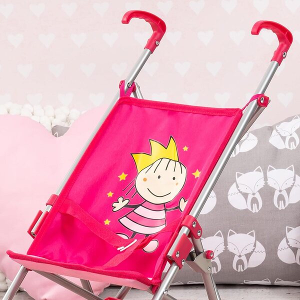 Bayer Design Princess rosa Puppenwagen, faltbar und stabil bis 46 cm