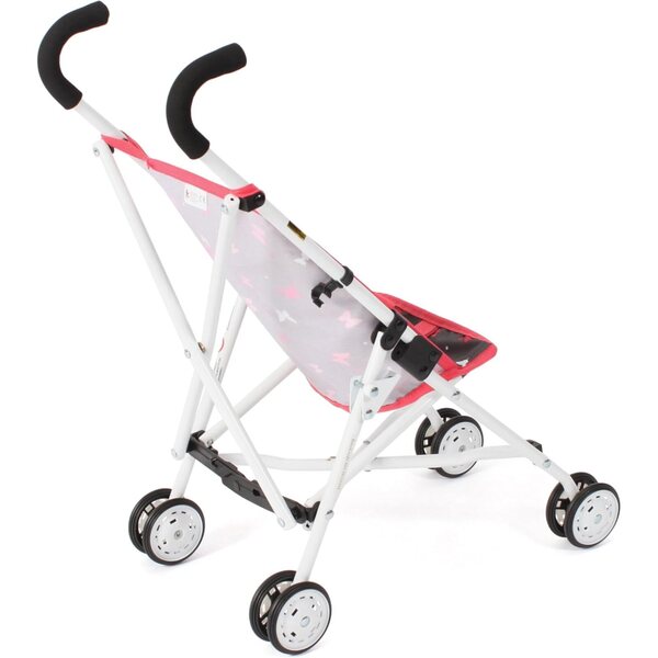 Bayer Chic 2000 Klappbarer Schmetterlingskoralle Rom Puppenwagen 57 cm