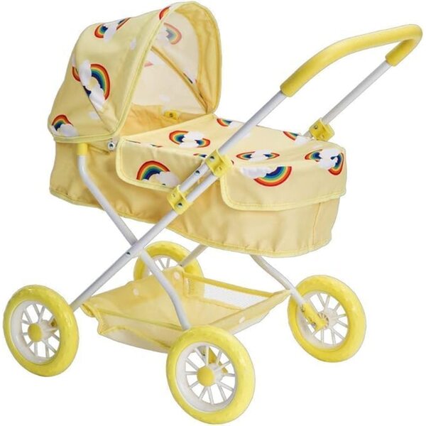Roma Rupert Rainbow Puppenwagen, 24+ Monate, Griffhöhe 57 cm