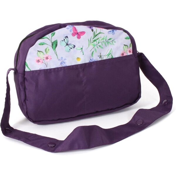 Bayer Chic 2000 Flieder Wickeltasche für Puppen mit waschbarer Wickelunterlage und Schultergurt