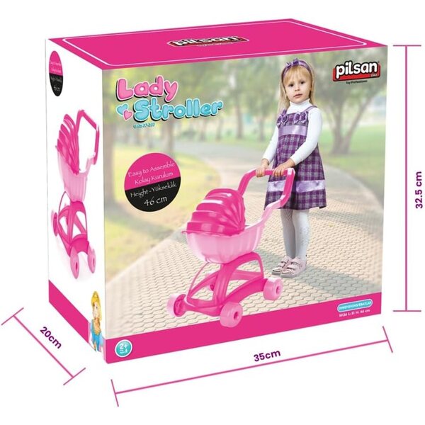 PILSAN Lady Toy Kinderwagen für Kinder ab 2 Jahren – leicht und einfach zu montieren