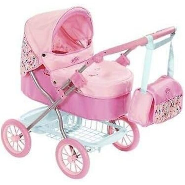 BABY born Roamer Kinderwagen – Verstellbarer Kinderwagen mit Verdeck und Zubehör inklusive
