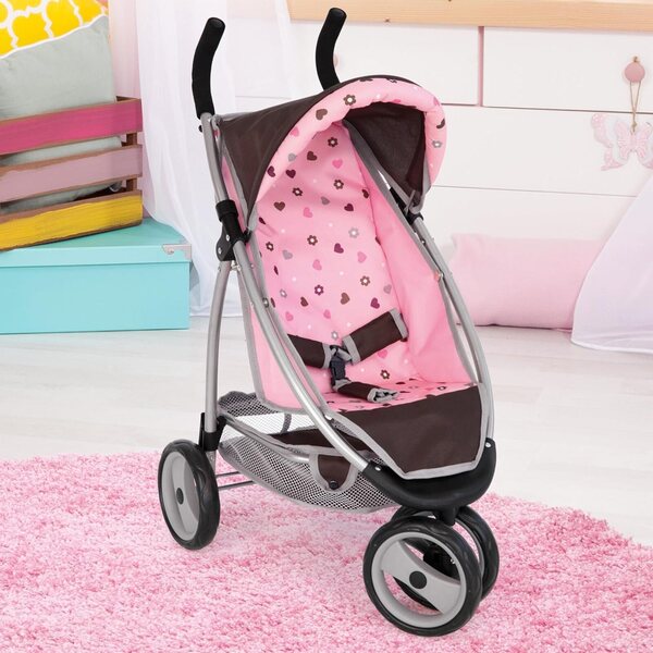 Bayer Design Jogger Puppenwagen mit Verdeck und Sicherheitsgurt