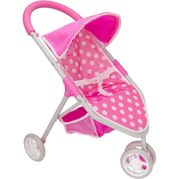 Dolly Tots Jogger Puppenwagen, faltbar, für Puppen bis 45 cm, 3+