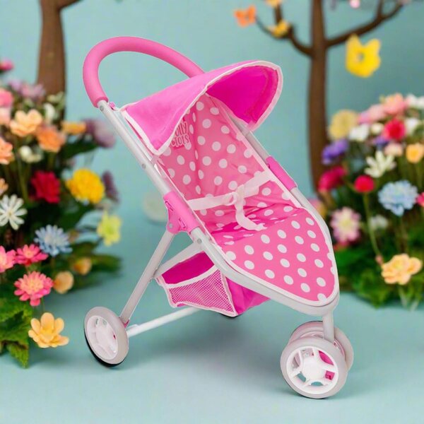 Dolly Tots Jogger Puppenwagen, faltbar, für Puppen bis 45 cm, 3+