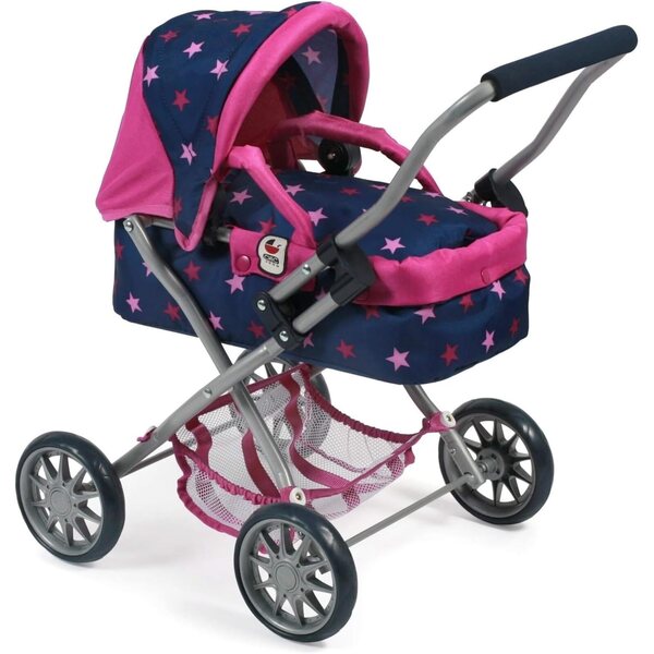 Chic 2000 Smarty Stars Navy Kinderwagen für Puppen bis 40 cm, leicht und faltbar
