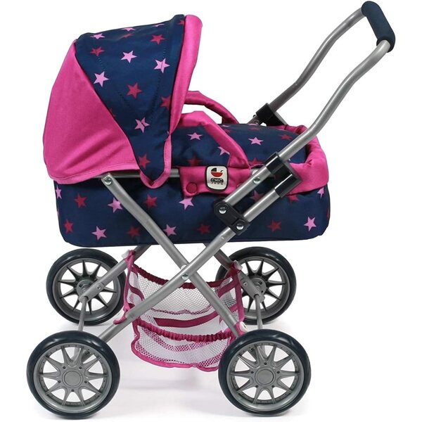 Chic 2000 Smarty Stars Navy Kinderwagen für Puppen bis 40 cm, leicht und faltbar