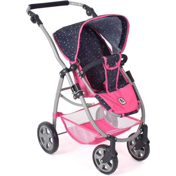 3 in 1 Puppenwagen Bayer Chic 2000 Emotion All In 2.0 Konfetti Pink