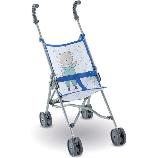 Corolle Mon Grand Poupon Kinderwagen für Puppen 36-42 cm, faltbar, blau