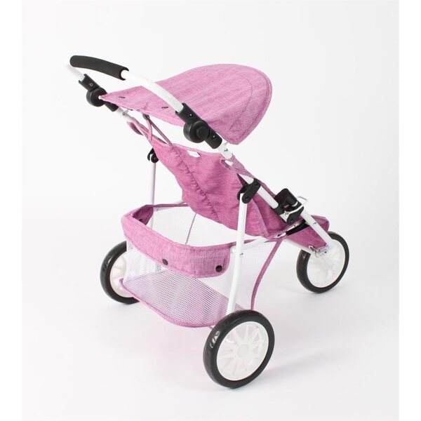 Bayer Chic 2000 Passeggino Jogger 3 Ruote per Bambole Binocolo Jean Rose
