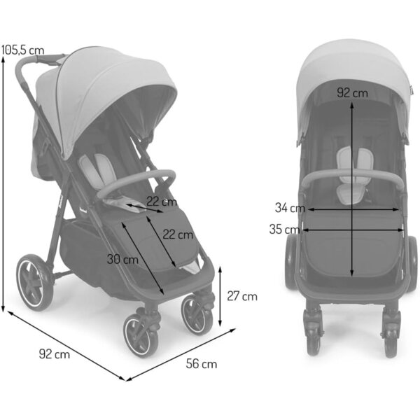 Baninni Passeggino Multi Stand Ditta Verde - Pratico e Maneggevole per Neonati e Bambini
