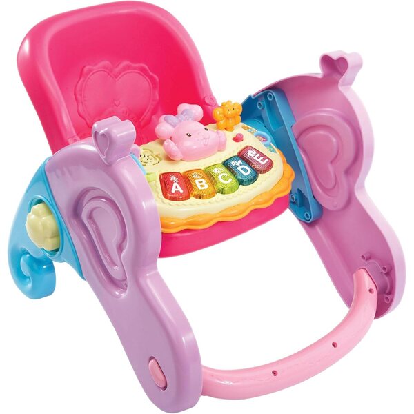 VTech Little Love Egg 4 in 1: Ei, Schaukelstuhl, Stuhl und Wiege für 36-cm-Puppen