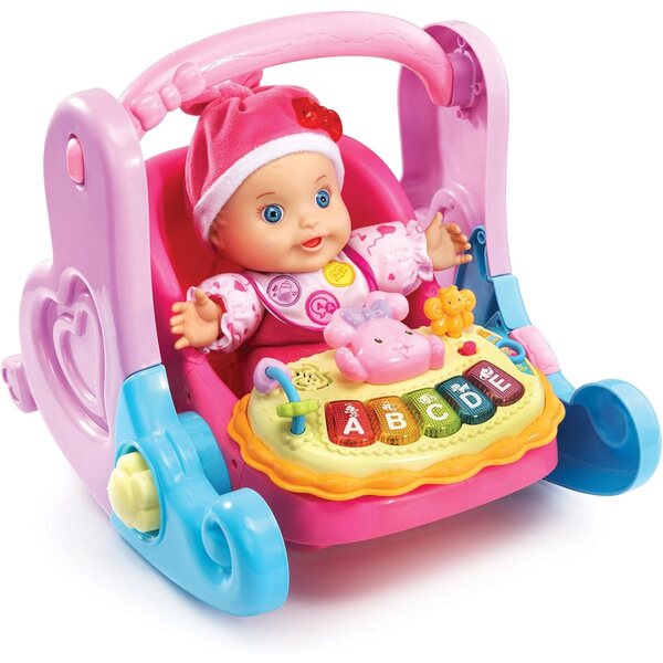 VTech Little Love Egg 4 in 1: Ei, Schaukelstuhl, Stuhl und Wiege für 36-cm-Puppen