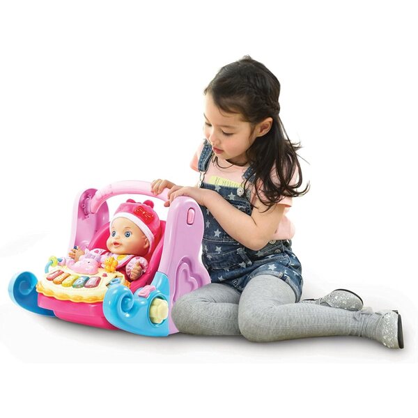 VTech Little Love Egg 4 in 1: Ei, Schaukelstuhl, Stuhl und Wiege für 36-cm-Puppen