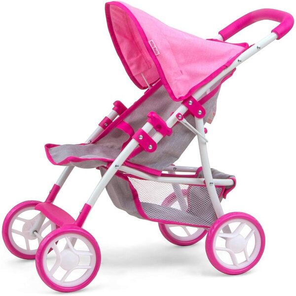 Milly Mally Natalie Prestige Puppenwagen rosa – faltbar und leicht