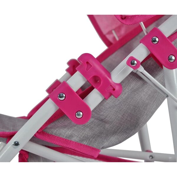 Milly Mally Natalie Prestige Puppenwagen rosa – faltbar und leicht