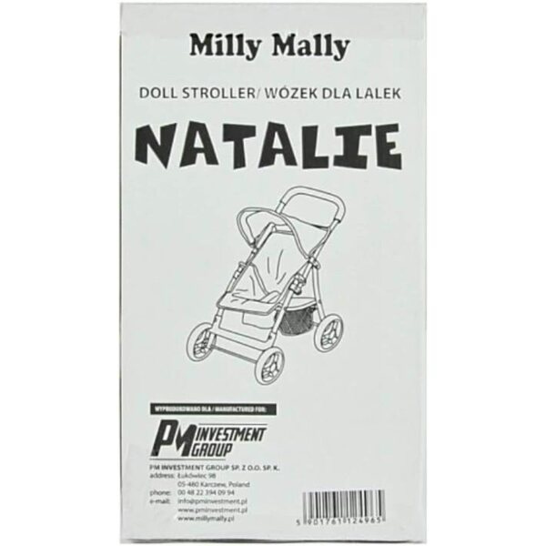 Milly Mally Natalie Prestige Puppenwagen rosa – faltbar und leicht