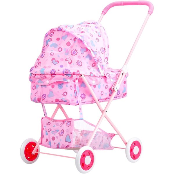 Puppenwagen für Puppen mit stabilem Rahmen und weichem Stoff – realistisches Spielzeug für Kinder