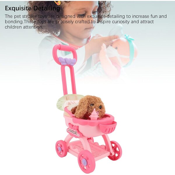 Puppenwagen-Spielzeugset für Kinder mit Zubehör und Koordinationsentwicklung