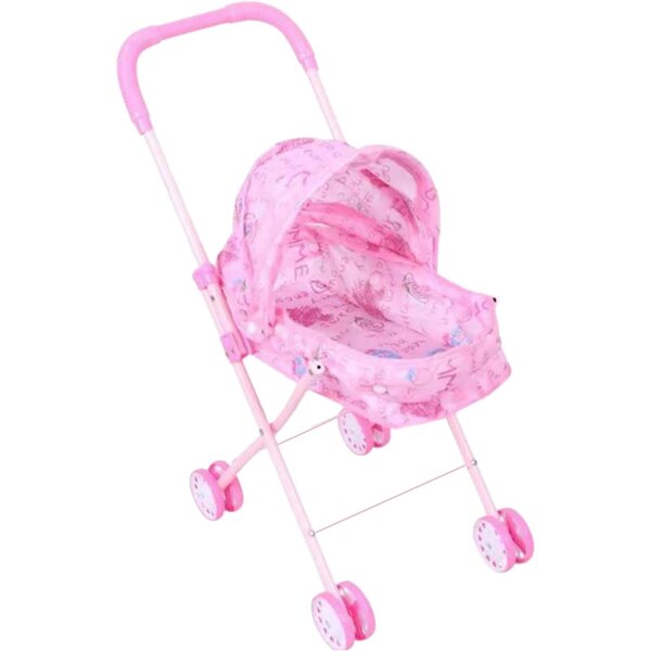 Pädagogischer Puppenwagen mit verstellbarem Zelt – Rollenspiel für Kinder