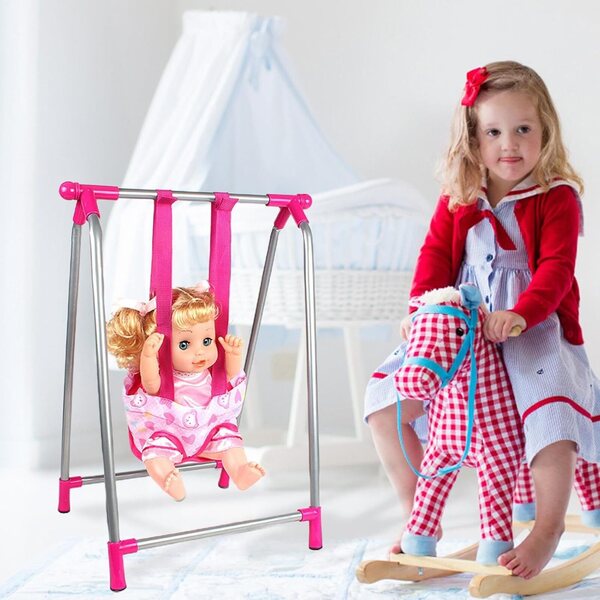 Rosa Puppenwagen-Set – Kreativ- und Rollenspiel für Kinder