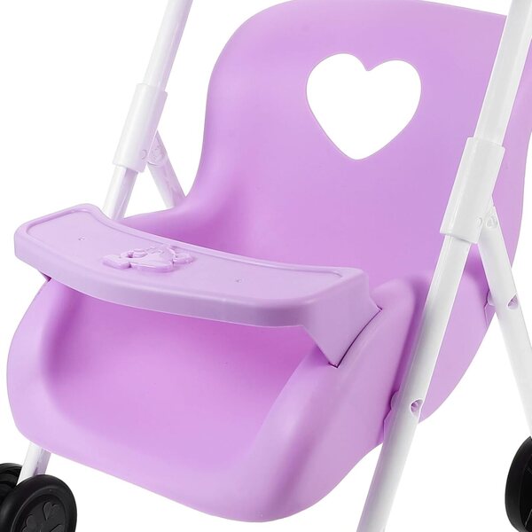 BESPORTBLE Passeggino per Bambole Viola in Plastica, Accessorio Realistico Casa delle Bambole